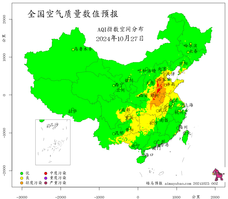 每日空气质量预报图