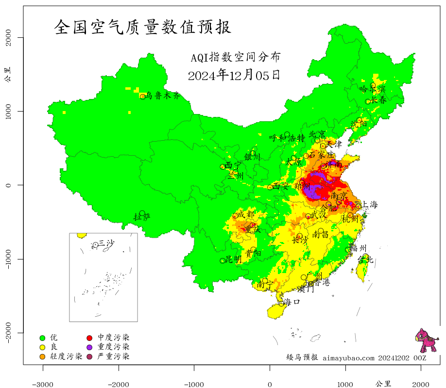 每日空气质量预报图