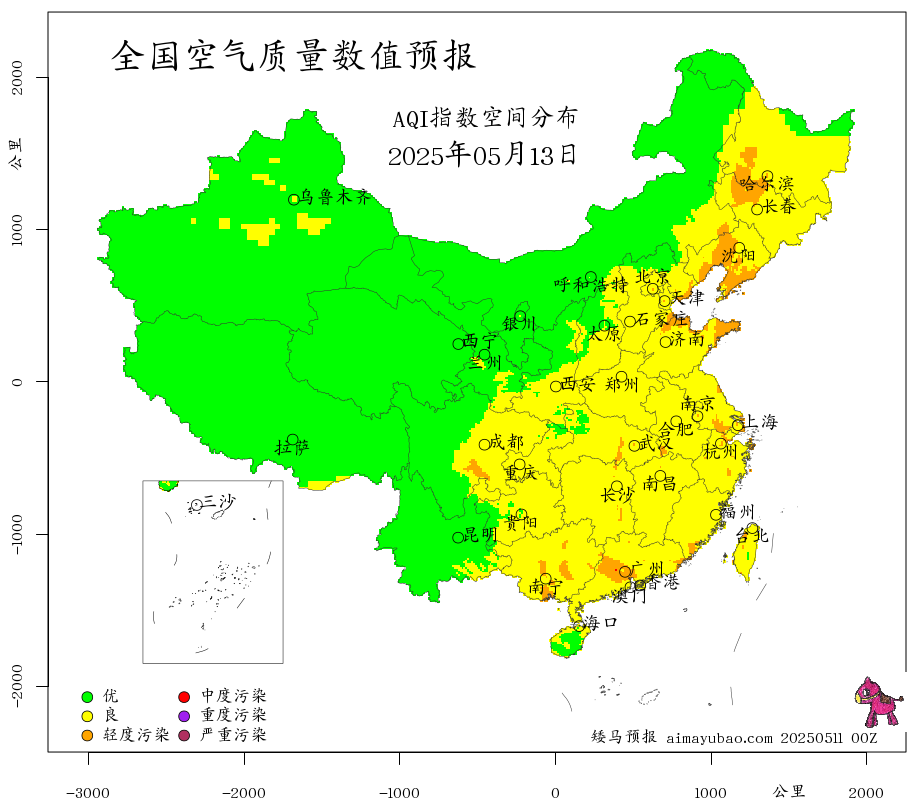 每日空气质量预报图