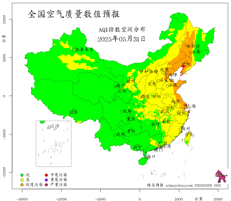 每日空气质量预报图