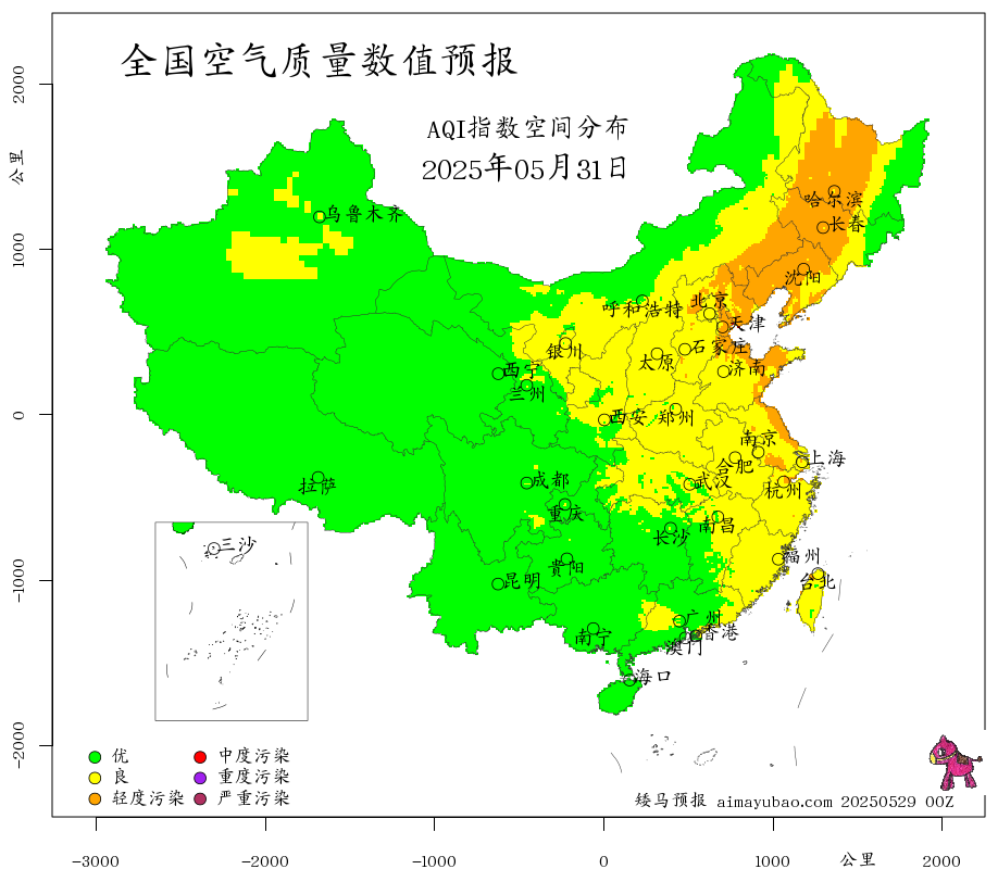 每日空气质量预报图