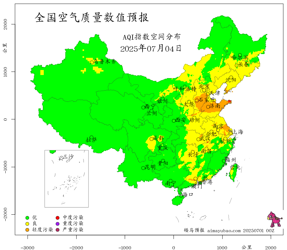 每日空气质量预报图