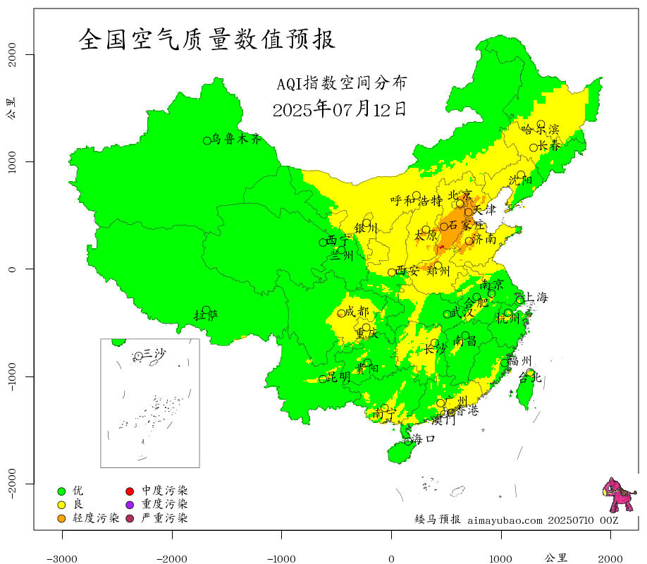 每日空气质量预报图