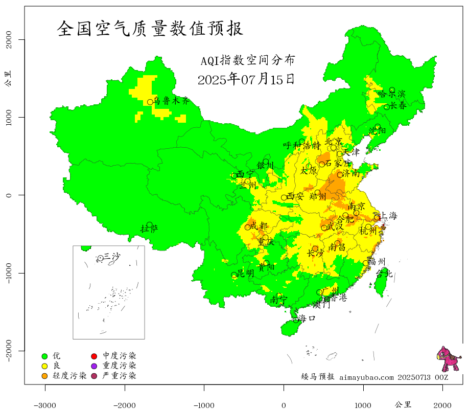 每日空气质量预报图