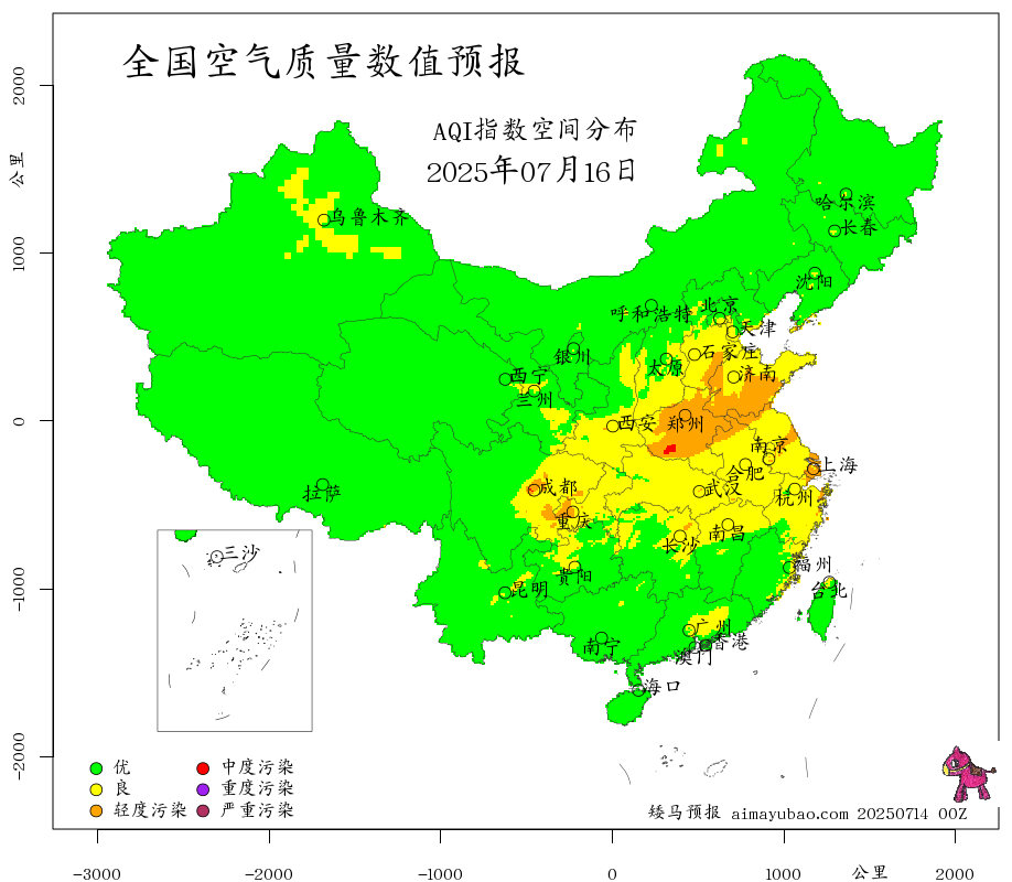 每日空气质量预报图