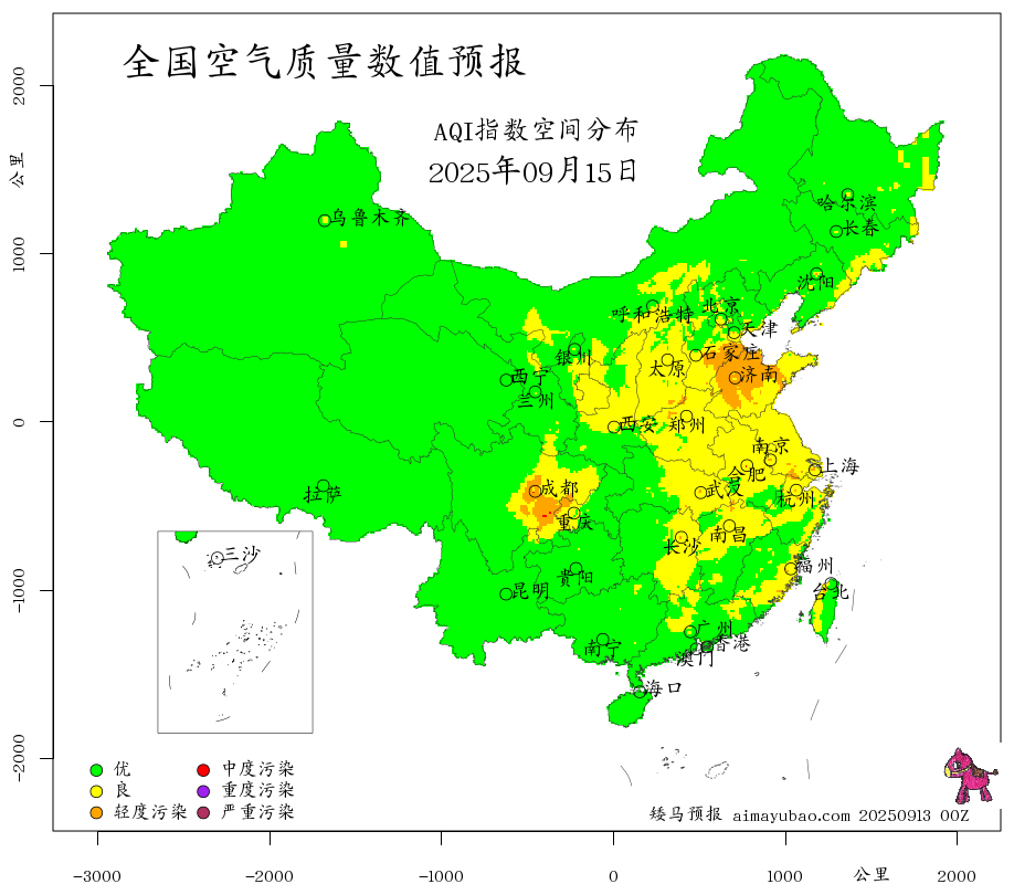 每日空气质量预报图
