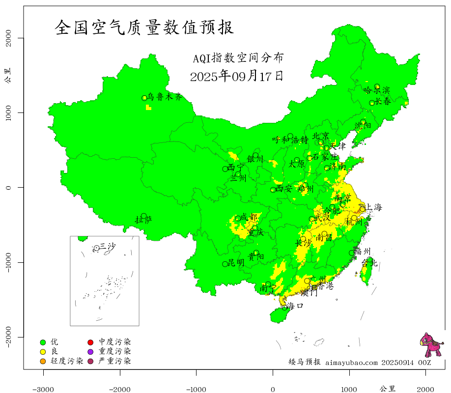 每日空气质量预报图