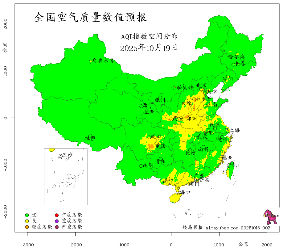 每日空气质量预报图