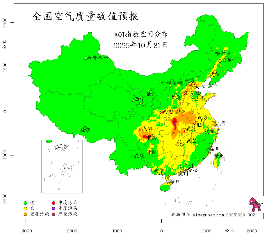 每日空气质量预报图
