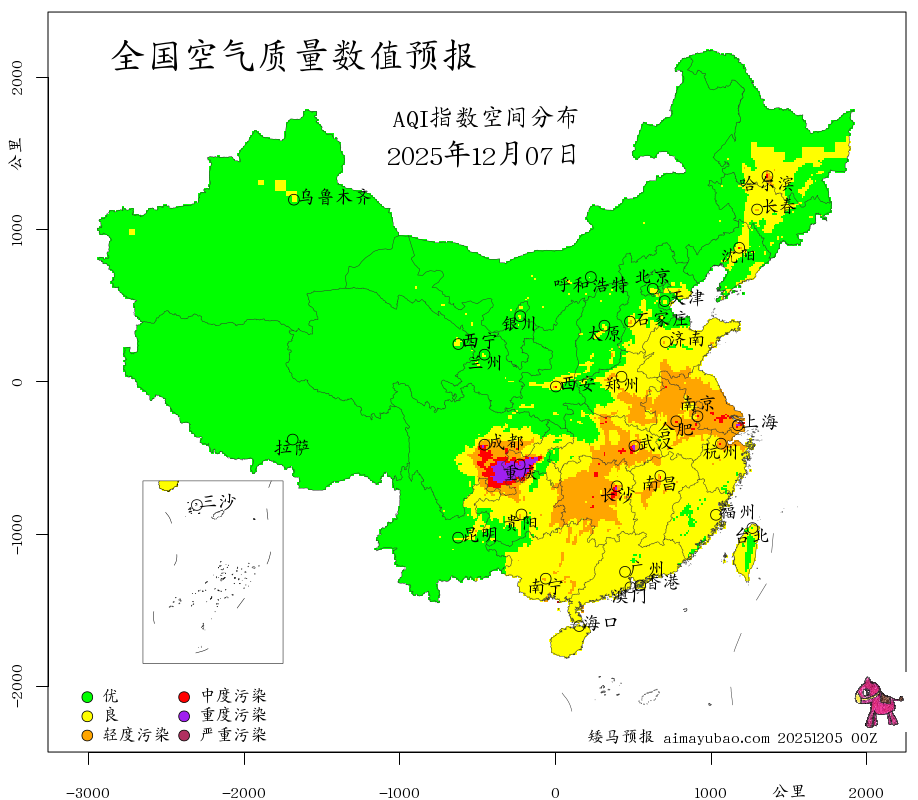 每日空气质量预报图