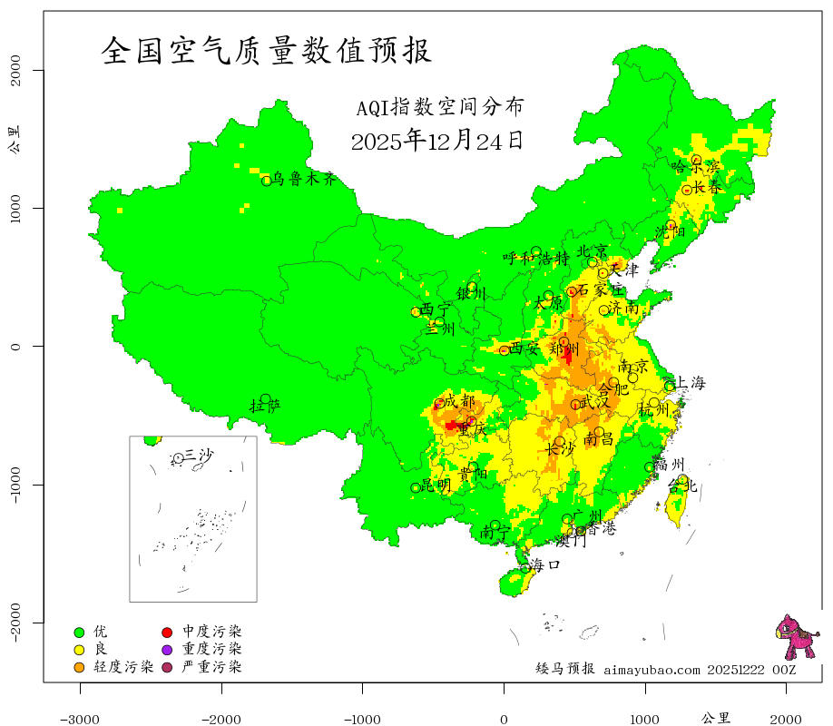 每日空气质量预报图