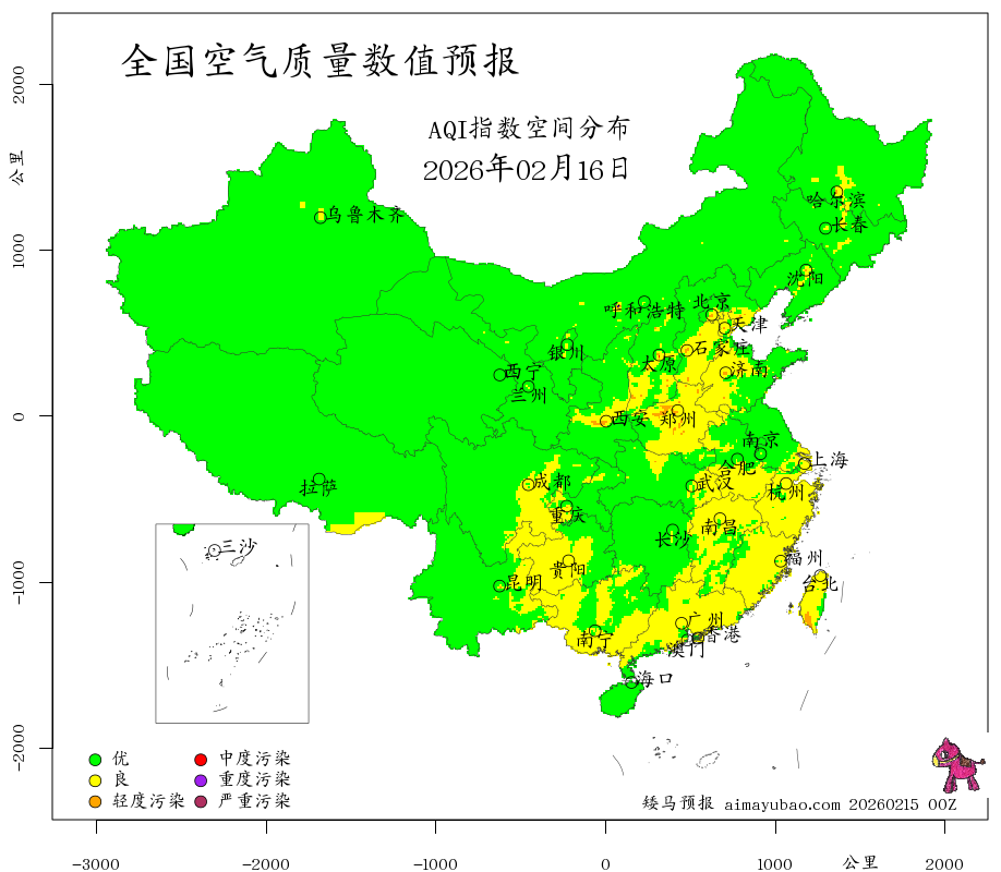每日空气质量预报图