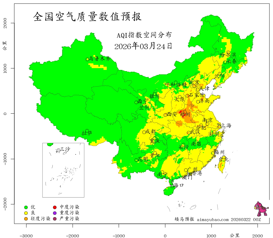 每日空气质量预报图