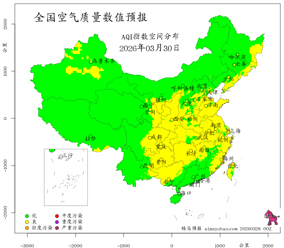 每日空气质量预报图