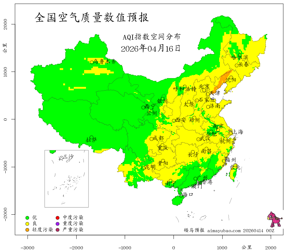 每日空气质量预报图