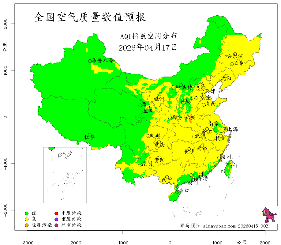 每日空气质量预报图