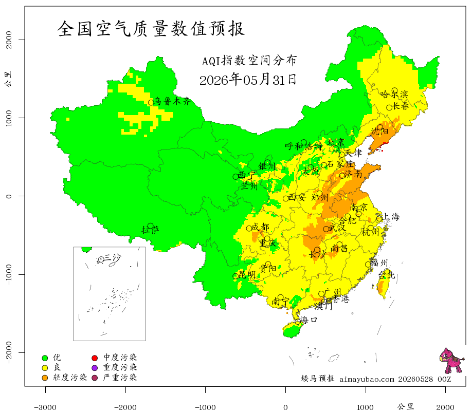 每日空气质量预报图