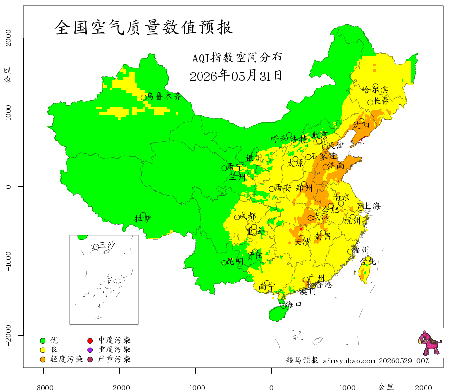 每日空气质量预报图