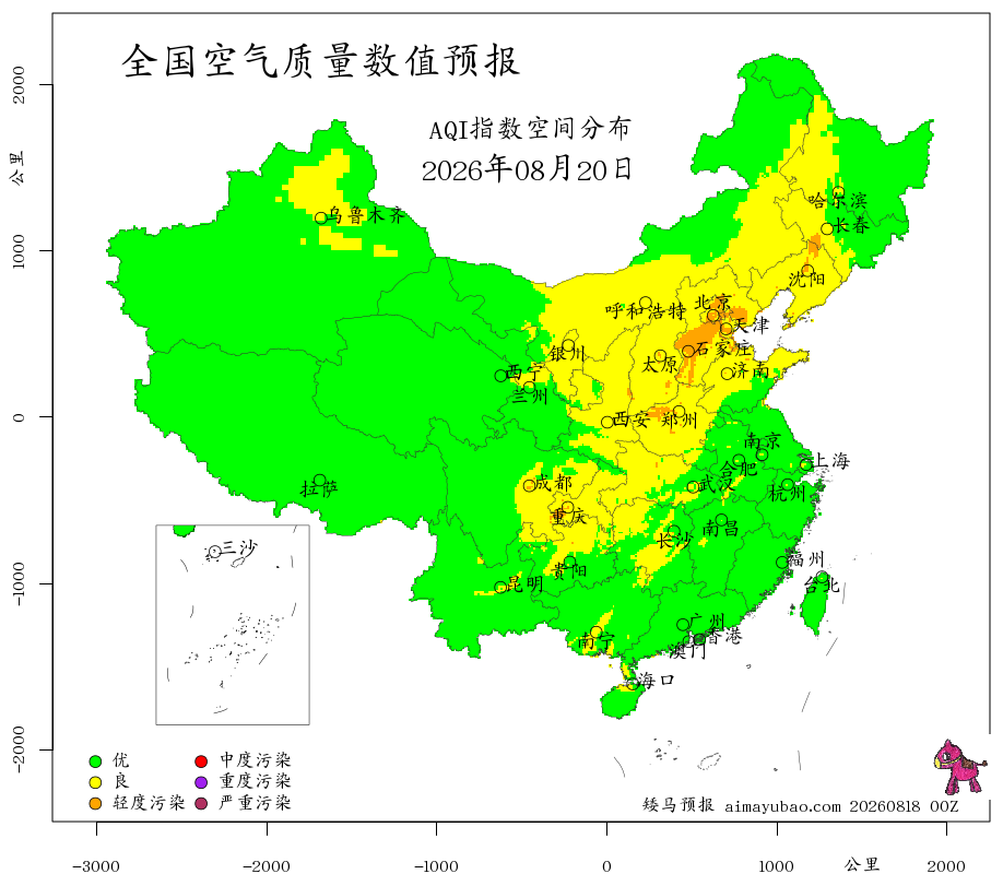 每日空气质量预报图