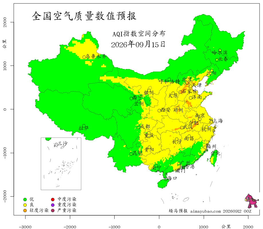 每日空气质量预报图