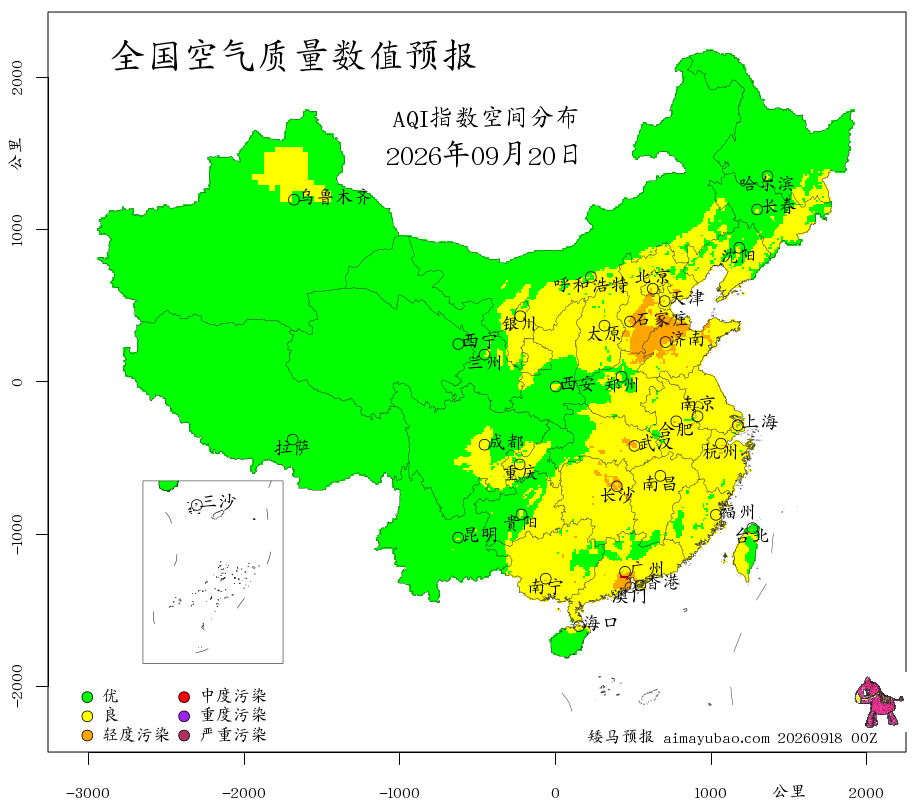 每日空气质量预报图