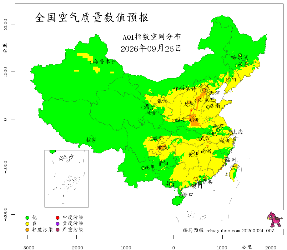 每日空气质量预报图